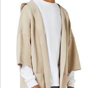 Beige Topman Kimono Hoodie